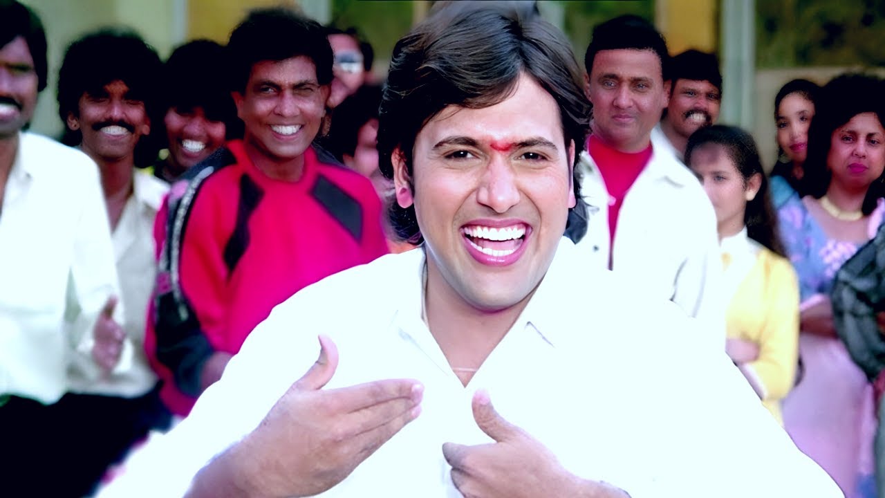 Swarg Movie Superhit Song: बम बम बम्बई 4K |  Govinda | Amit Kumar Song | 90s Bollywood Song