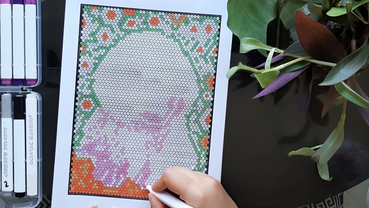 Hidden Picture Reveal | Relaxing Color by Number Art
