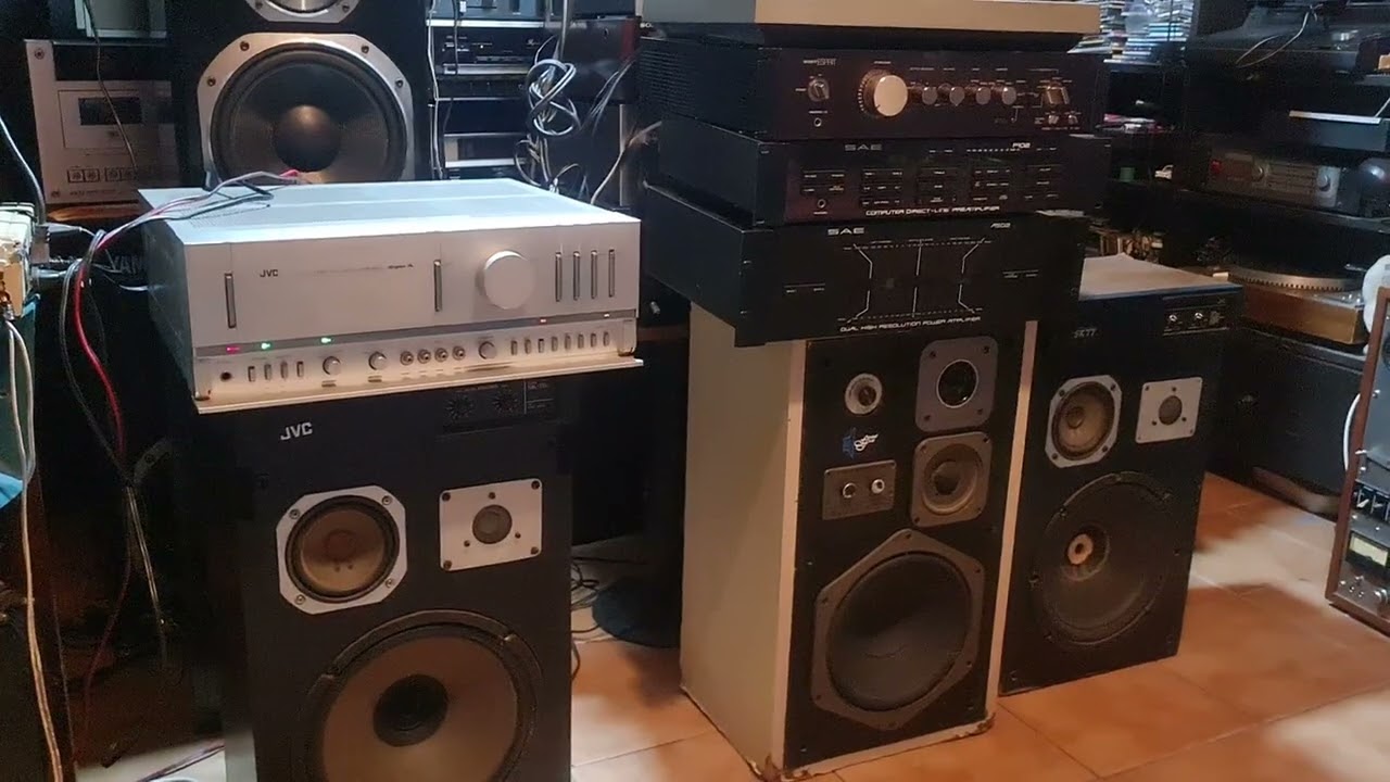 PRUEBA DE LAS GRANDES MARCAS JVC Y SONY CONTRA TODAS ! SON SUPERIORES A SANSUI Y PIONEER??
