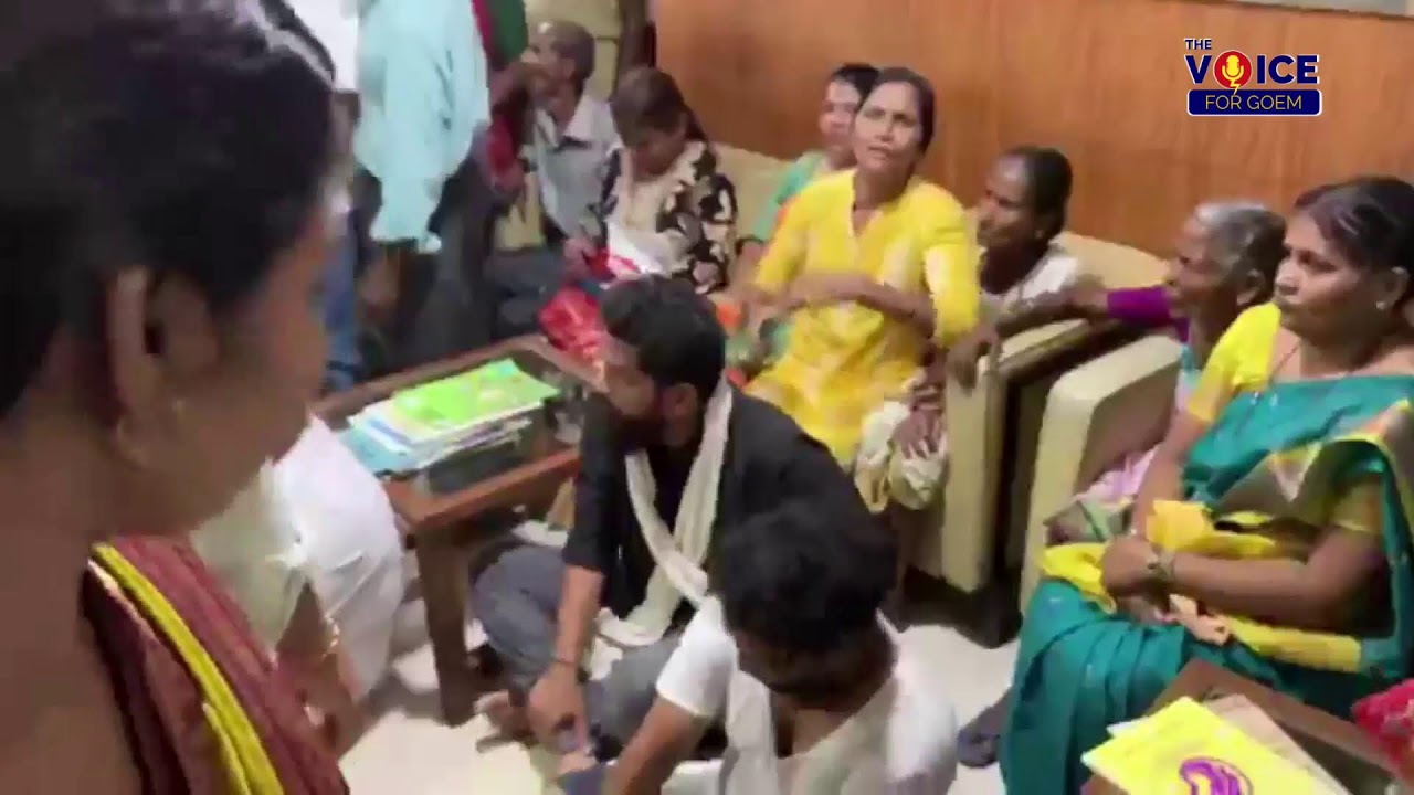 LIVE | PALEM VILLAGERS ALONG WITH VIRESH AT TCP DEPT | THE VOICE FOR GOEM