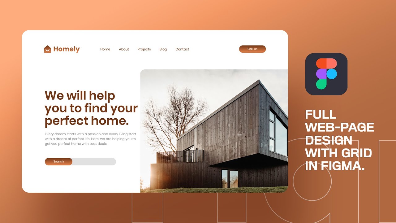 How to wireframe & design a full landing page in Figma.