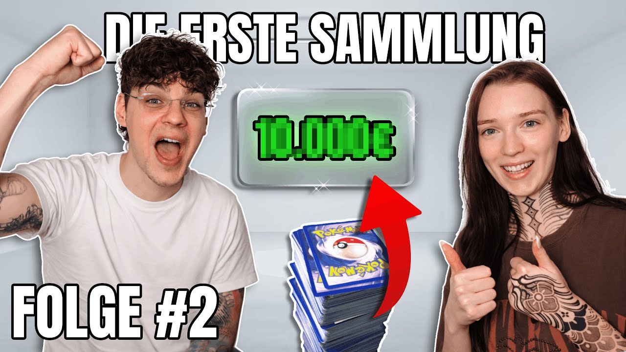 DIE ERSTE POKEMON KARTENSAMMLUNG! | Unser Pokémon Karten Experiment 0€ zu 10.000€ (Folge 2)