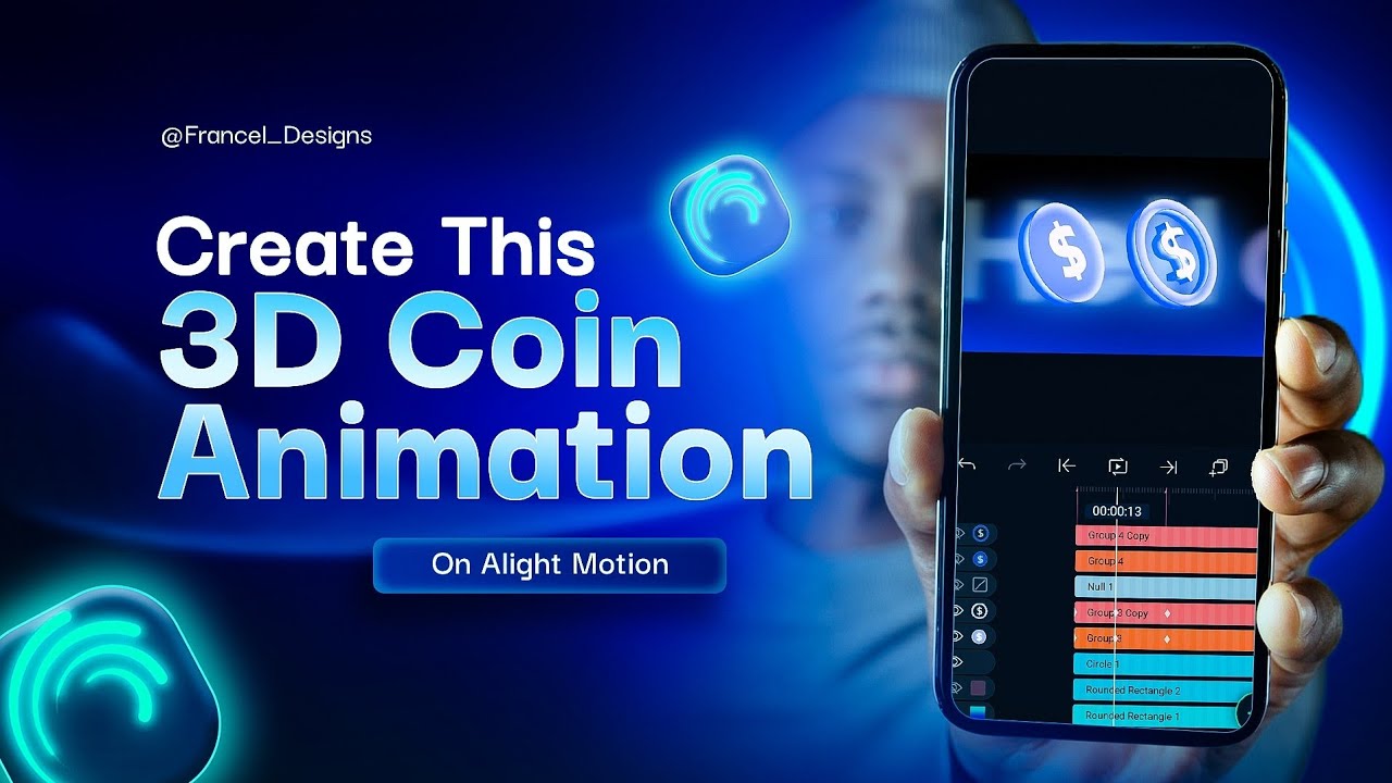 3D Coin animation in Alightmotion