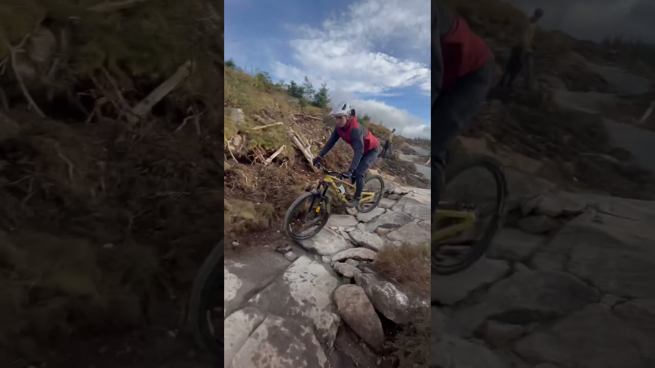 The new red and blue bike trails at Laggan Wolftrax are so good! 🙌 #mtb #shorts
