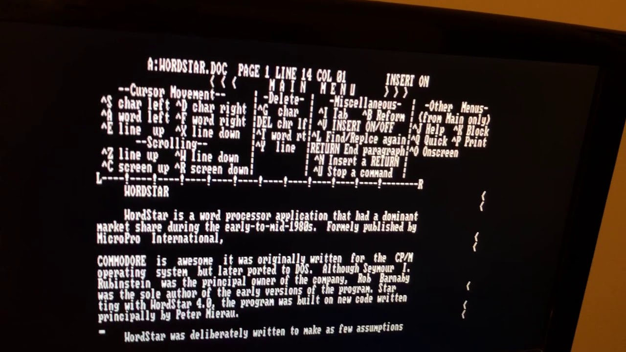 CP/M 80 columns on a C64C