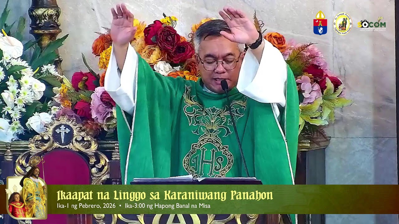 LIVE: Ikaapat na Linggo sa Karaniwang Panahon (Pebrero 1, 2026 - 3:00 PM Mass)