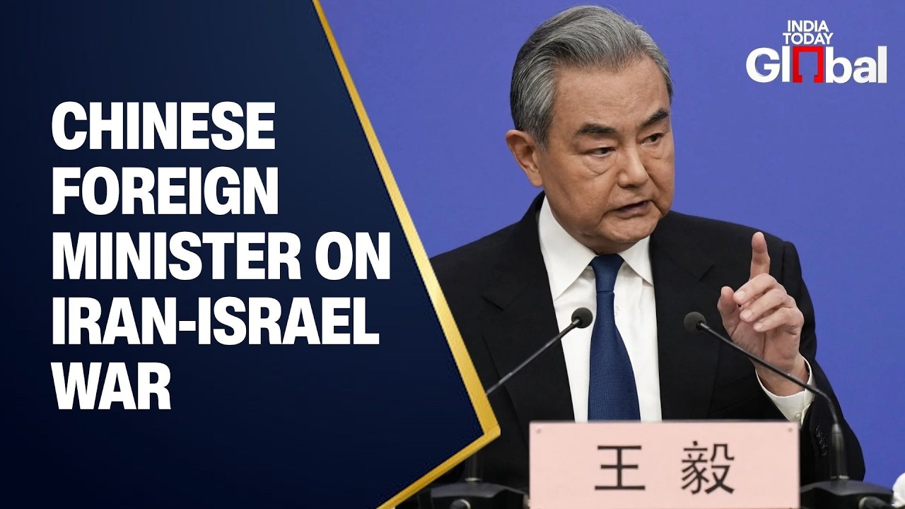 LIVE: Chinese Foreign Minister Wang Yi Addresses US, Israel, Iran War Crisis