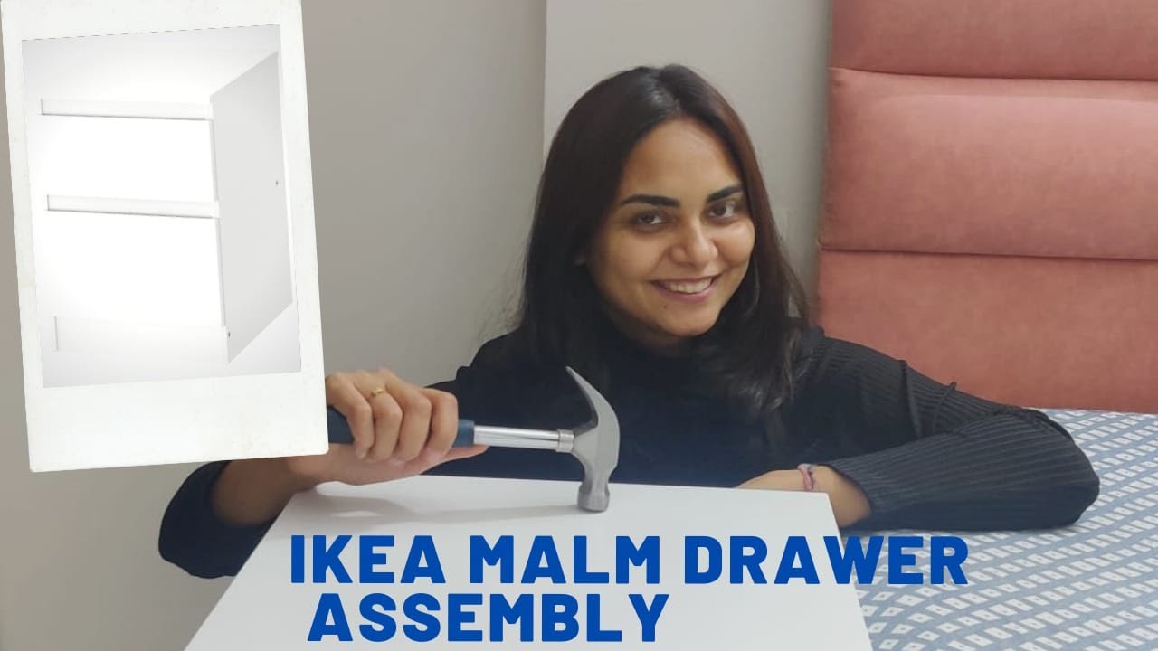 IKEA MALM chest of 2 drawers assembly DIY- IKEA Mumbai tour shopping