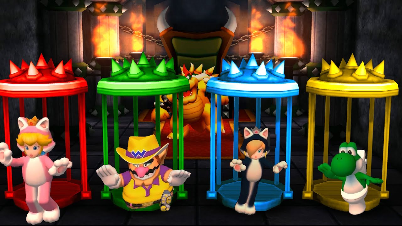The Top 100 Minigames Face-Off! Peach vs Wario vs Rosalina vs Yoshi (Mario Party)