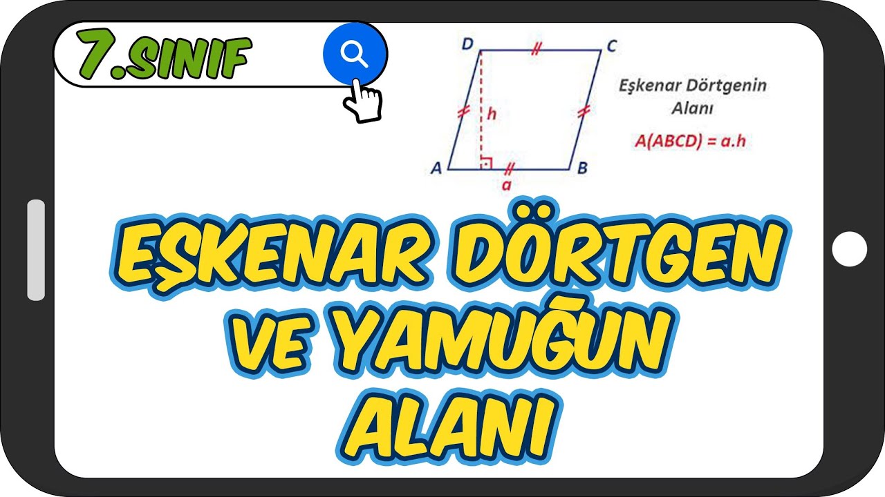 Eşkenar Dörtgen ve Yamuğun Alanı 📘 7.Sınıf Matematik #2023