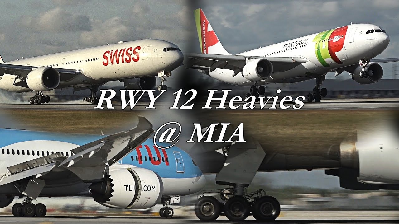 Heavy Arrivals Runway 12  / Miami International Airport