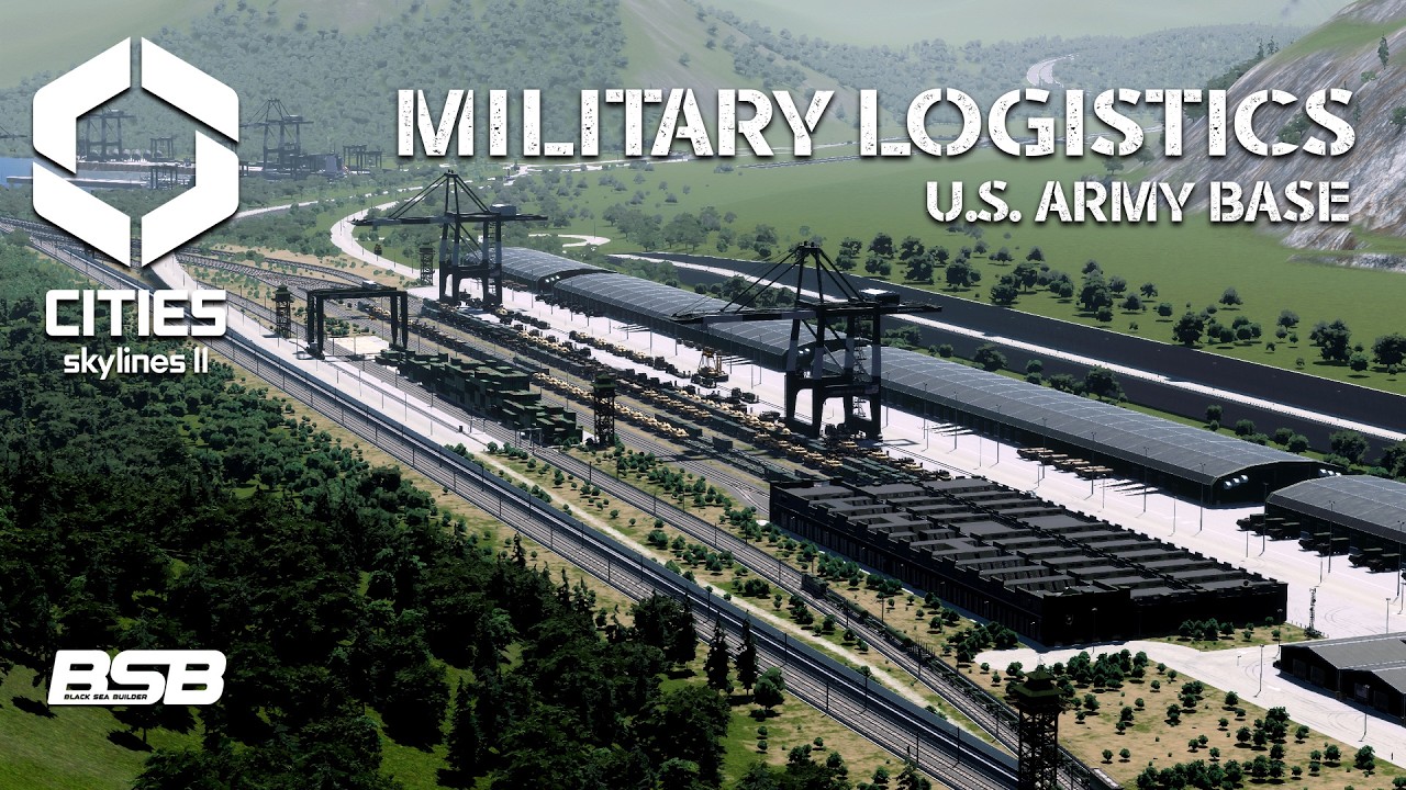 US Army Base Part 2: Integrated Logistics Hub || Cities: Skylines 2
