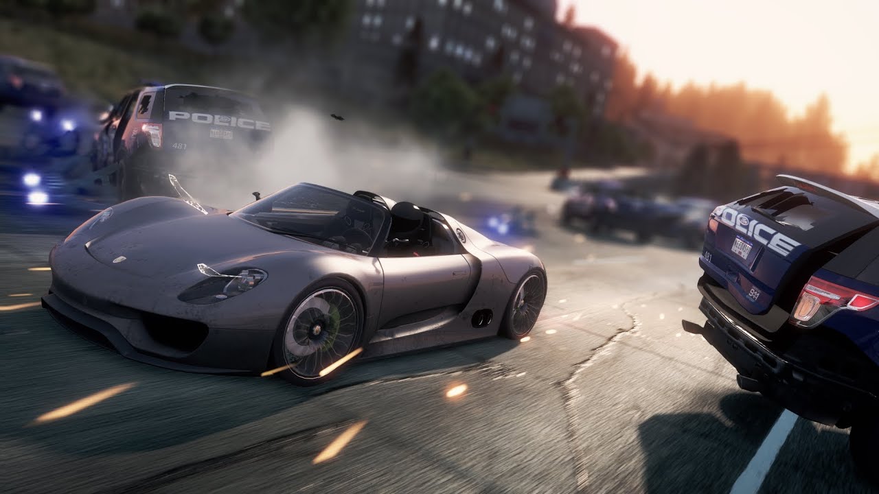 NFS Most Wanted 2012™ Chase (Escape from the police) Porsche 918 Spyder 