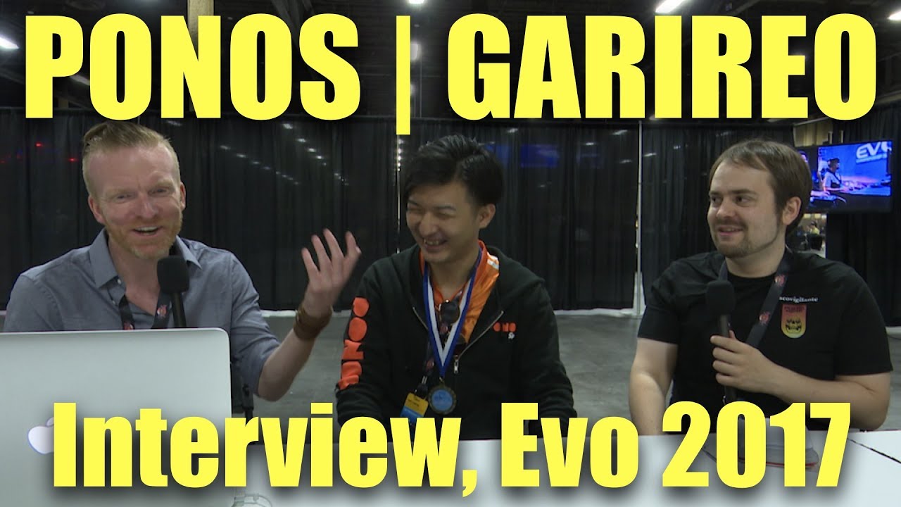 PONOS | GARIREO, BLAZBLUE INTERVIEW, EVO 2017 (Timestamps Below)