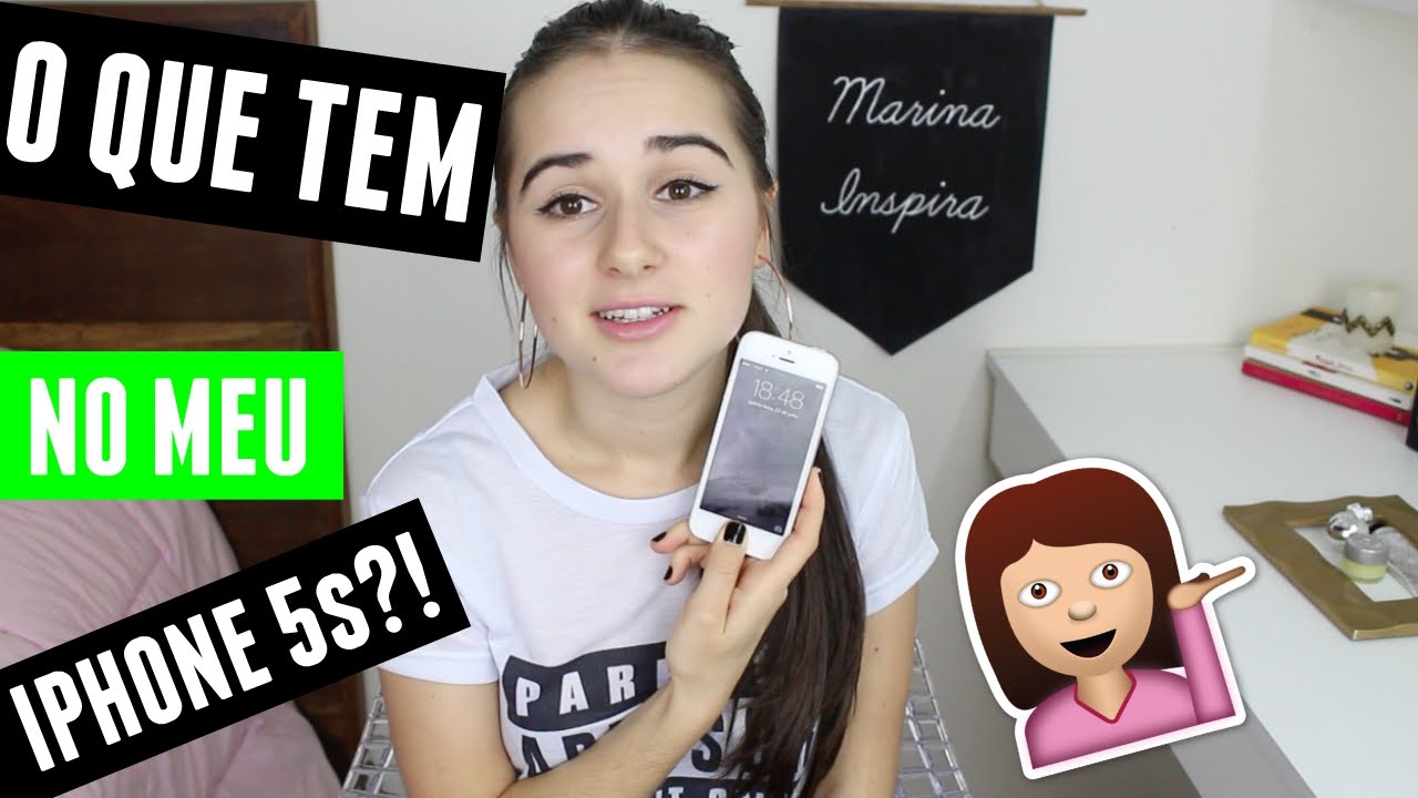 O que tem no Meu iPhone 5s?! 😱 Marina Inspira