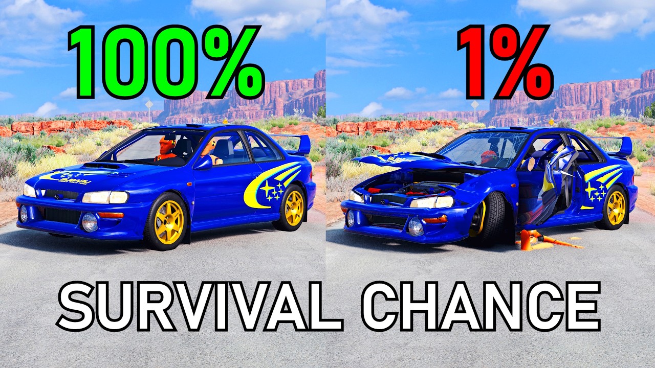 Realistic Survival Chance Crashes #2 | BeamNG.drive