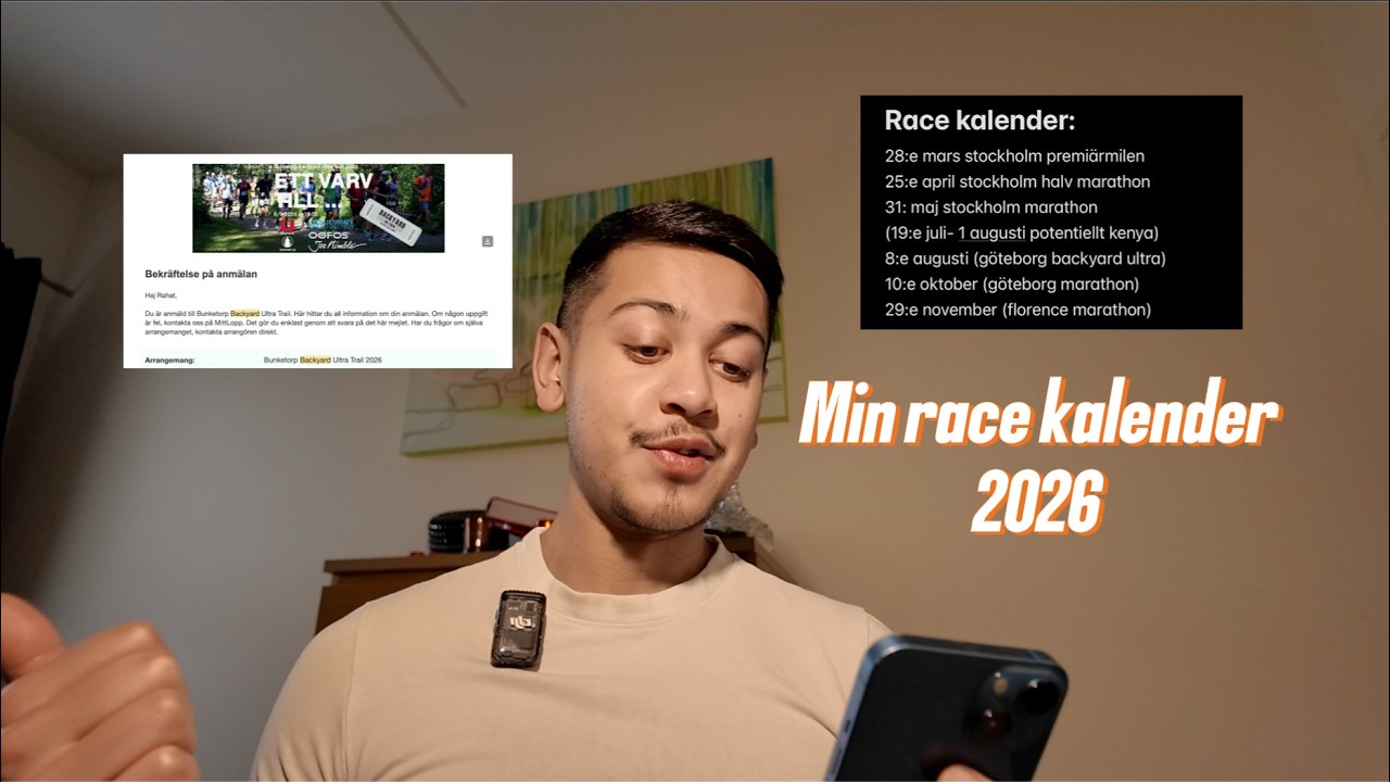 Alla lopp jag ska springa i år| Rahats resa del 5