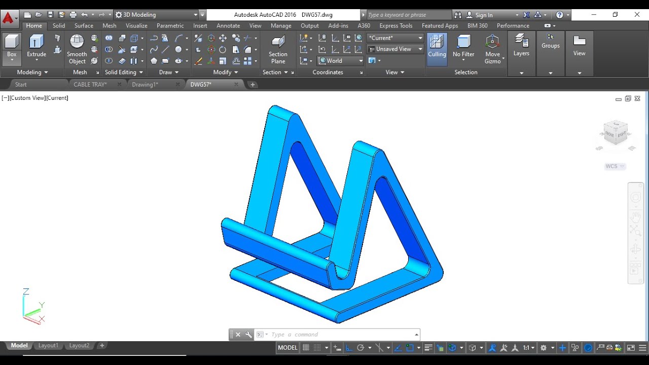 How to Make Mobile Stand in AutoCAD
