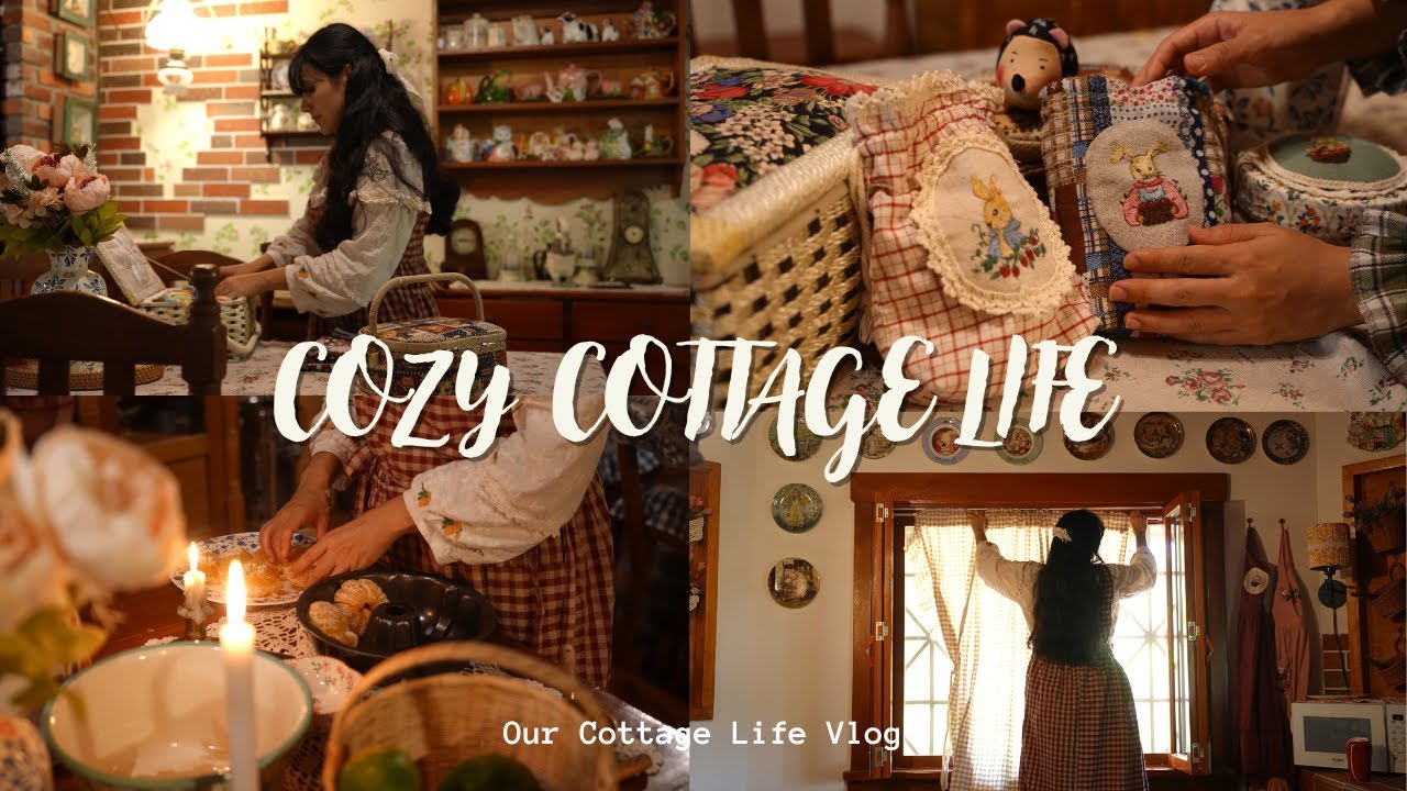 🕯️Cozy Cottage Life in the Countryside | Cottagecore Hobbies 🪡🧺🫖
