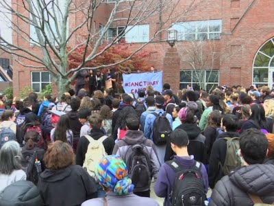 Raw: Students Protest Trump's Deportation Plans