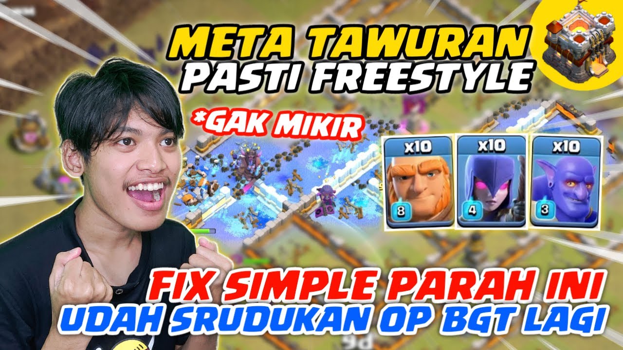 META TAWURAN TERSIMPLE! Giant Witch Bowler (GiWiBo) WAR TH 11 - Clash Of Clans Indonesia