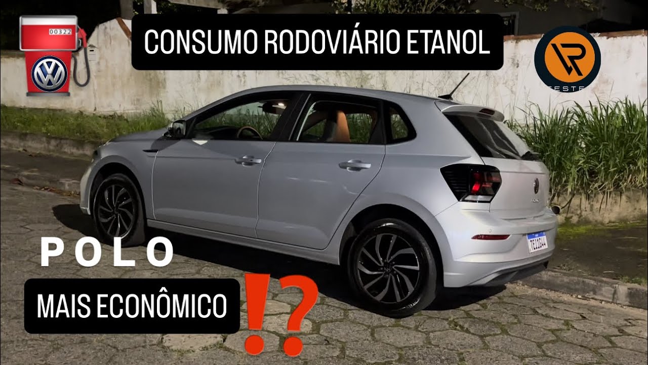🔥 Consumo Rodoviário Etanol VW Polo Highline 170 TSI 2026 l Teste de Longa Duração