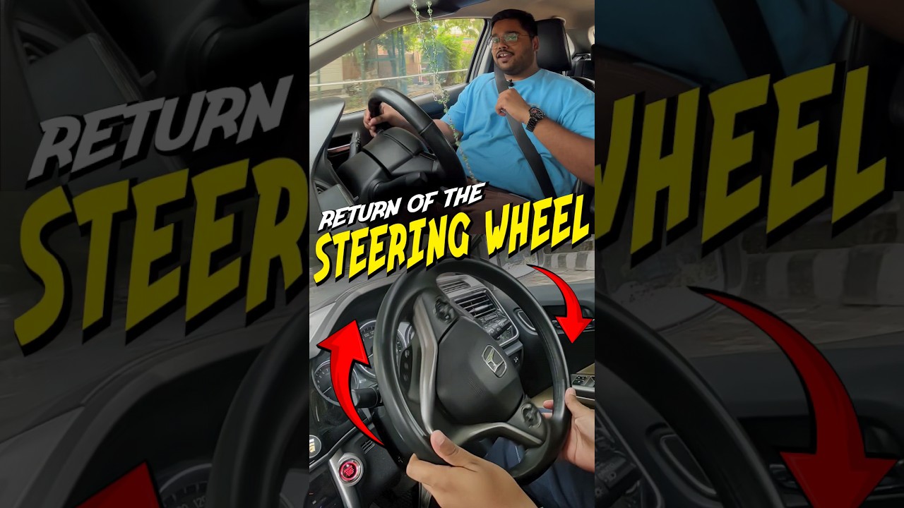 Return Of The Steering Wheel 🛞 #cars24