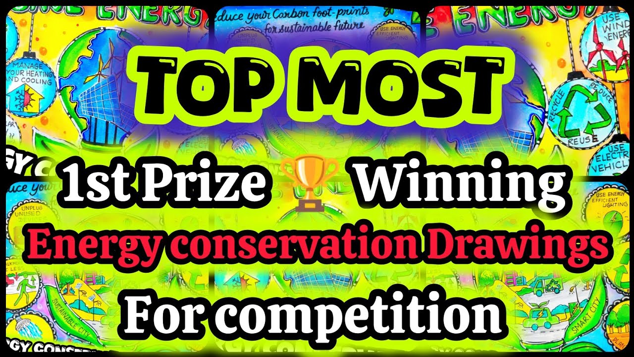 Energy conservation Poster drawing easy| Save Energy save Earth drawing| Renewable Energy drawing