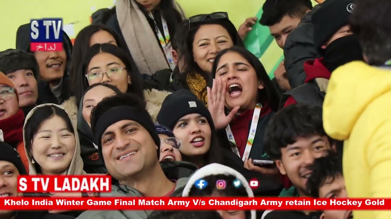 Khelo India Winter Game Final Match Army V/s Chandigarh Army retain Ice Hockey Gold