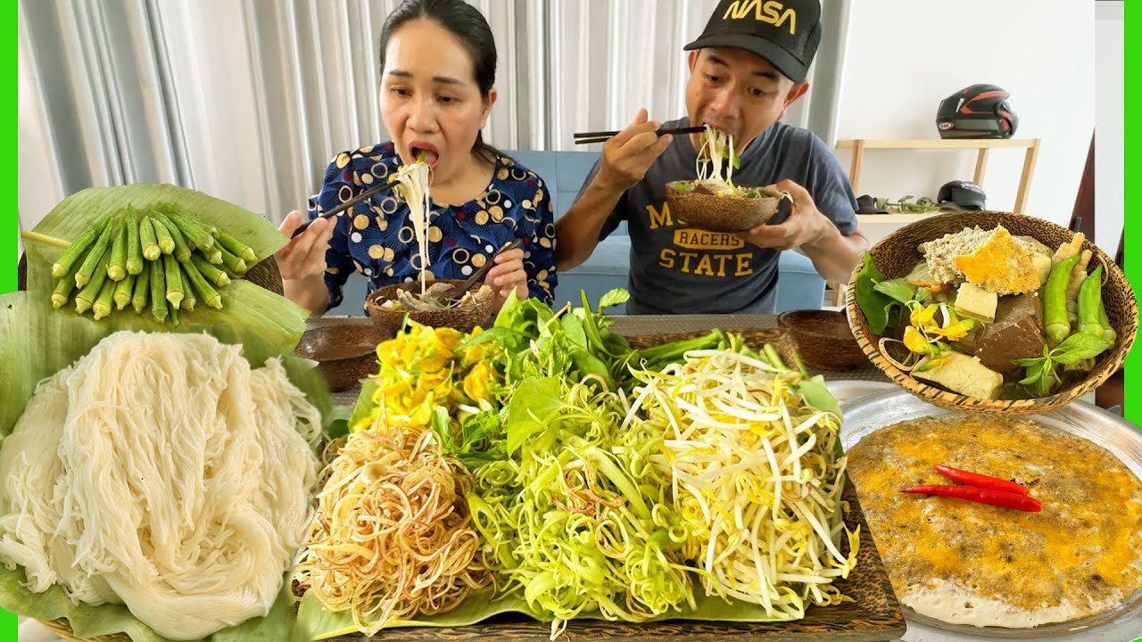 Sothea Ep95-នំបញ្ចុកខួក្តាមទឹកក្រហម ជើងមាន់ផុយជាតិពេញមាត់ ខួក្តាមកញ្ច្រាំសាច់ជ្រូកបីជាន់ ញាំនំបញ្ចុក