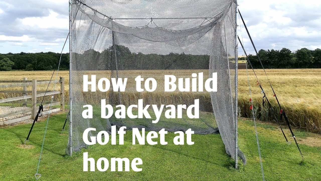 How to build a Backyard golf Net at Home, more practice =Better golf .