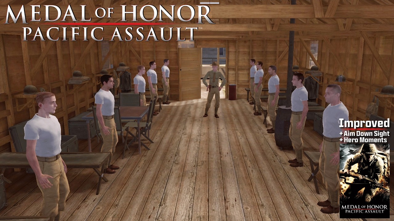 Medal of Honor: Pacific Assault (2004) Improved | All Hero Moments | Full Gameplay Walkthrough