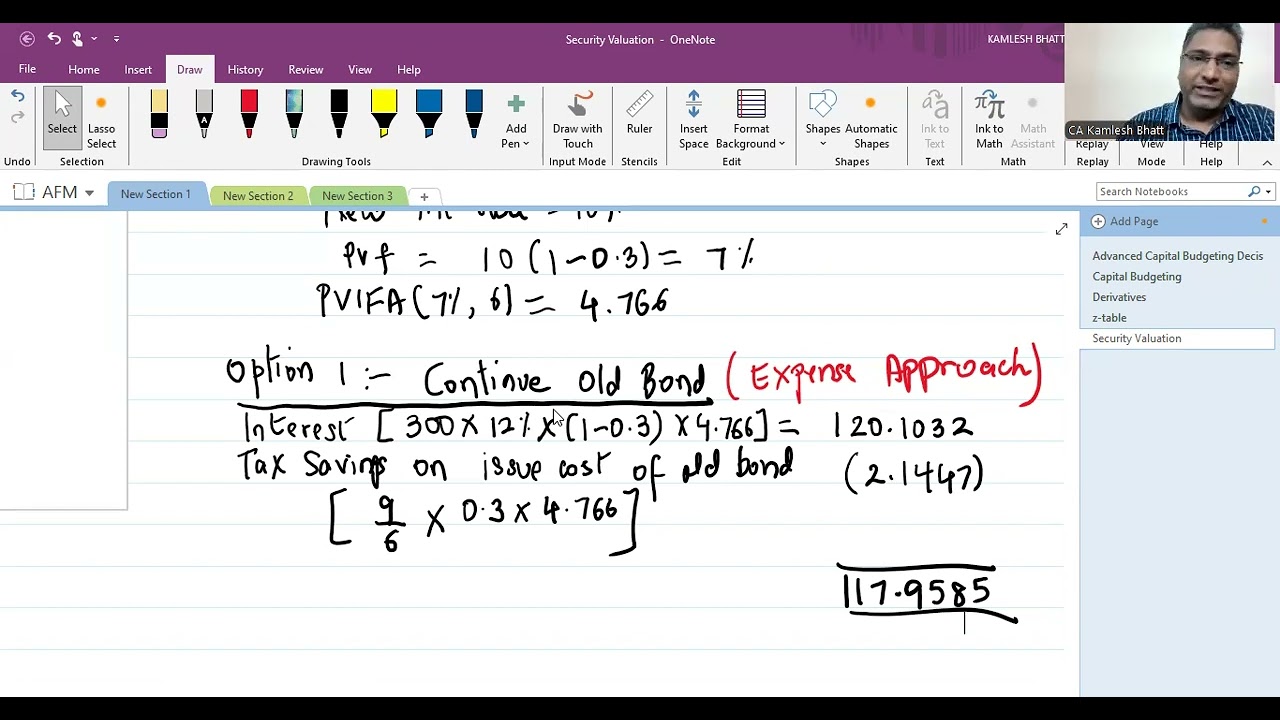 AFM | Security Valuation | Bond Refunding | Q 25 ABC Ltd | Final CA | Nov 2024 | CA Kamlesh Bhatt