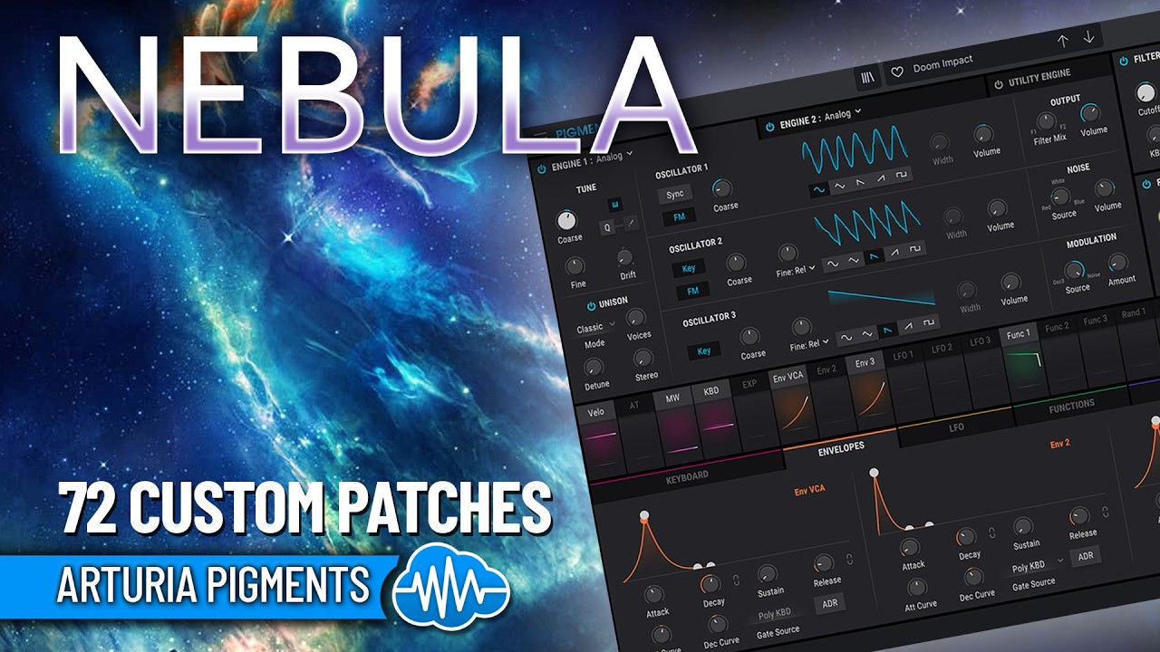 ARTURIA PIGMENTS Soundset - 72 Custom Sounds - NEBULA