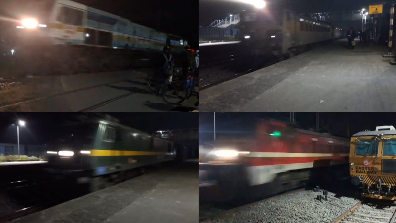 [12 in 1] train at jaugram and gurap|Different types of EMU| Kanchanjunga new lhb rake #viralvideo 