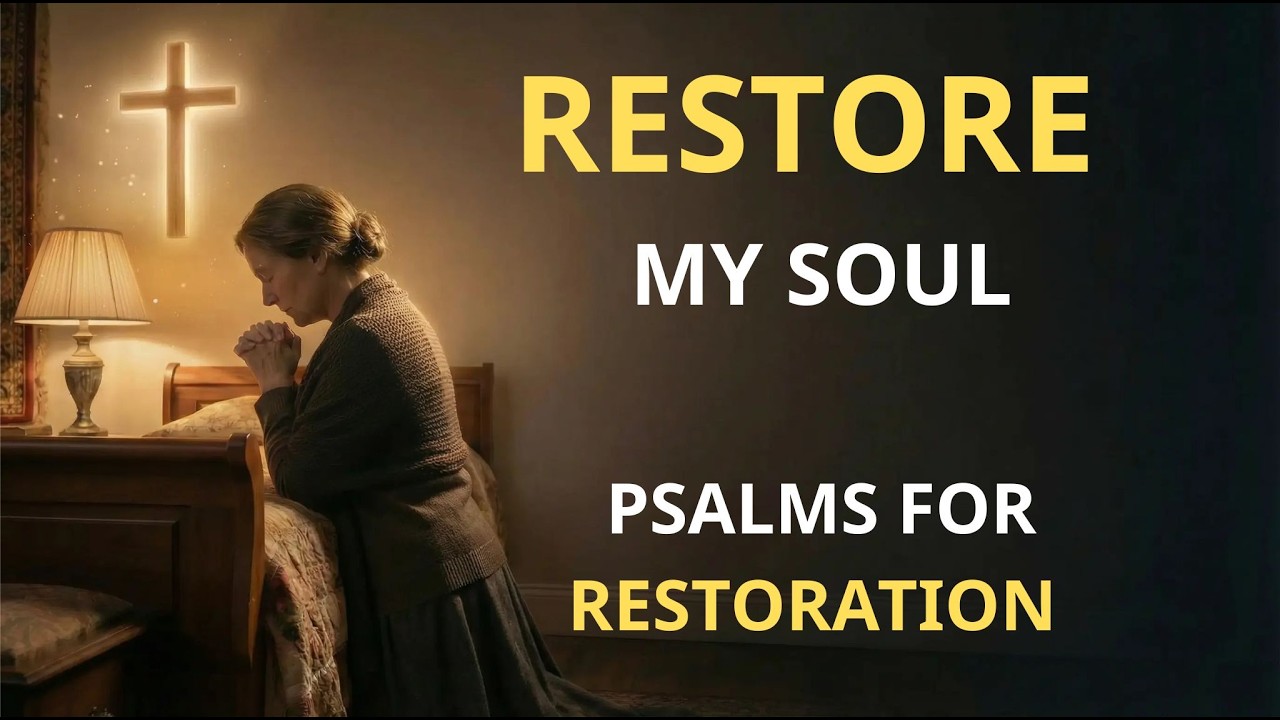 Can’t Sleep? Psalms for Restoration & Peace (3 Hours) | Sleep in God’s Peace | Calm Night Prayer