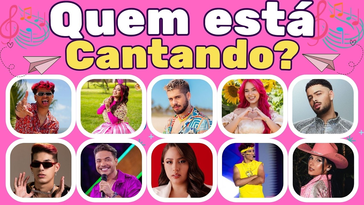 🌹EMILLY VICK?ROBSON ABREU?DUVIDO VOCE ADIVINHAR QUEM ESTÁ CANTANDO?🎤✨#quiz#quemestacantando #osrosas