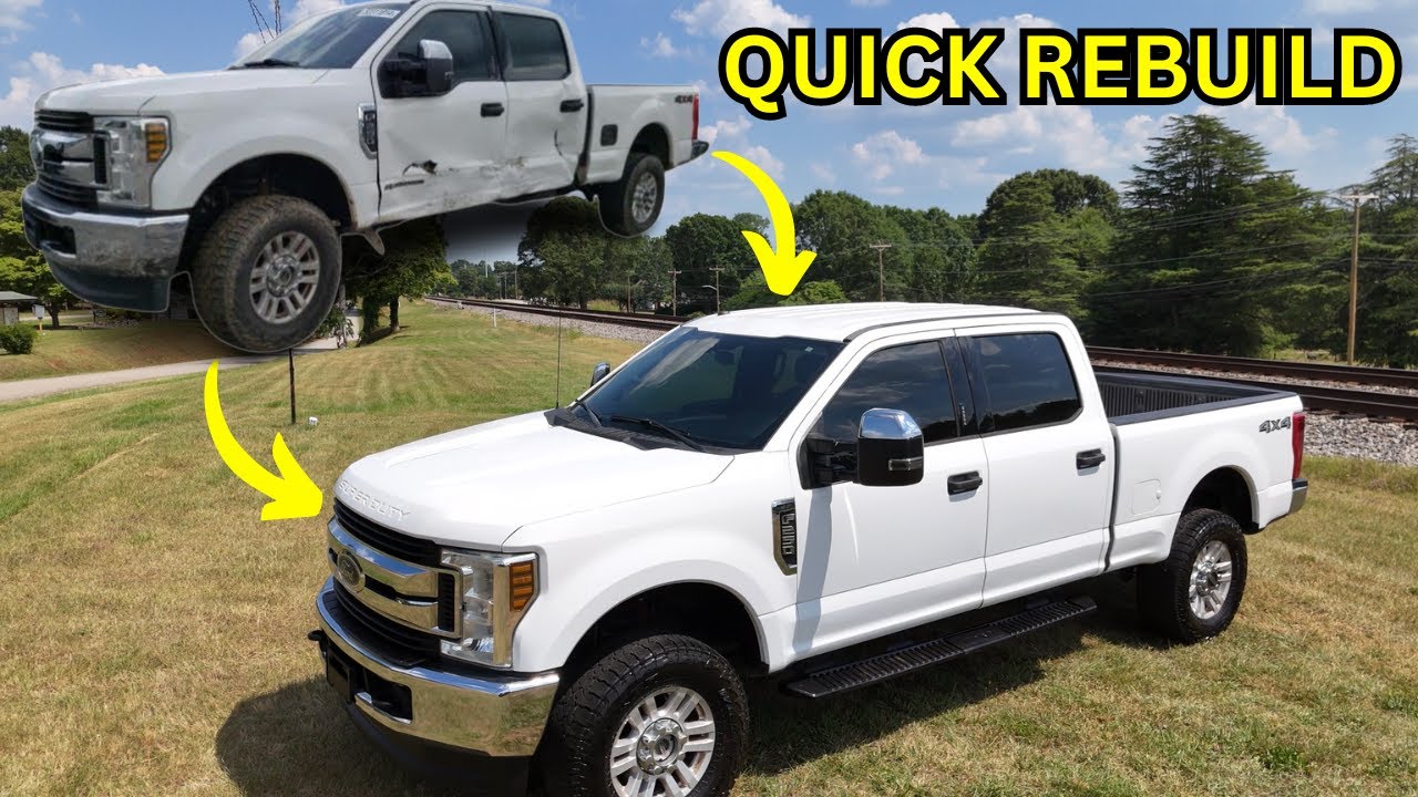 QUICK REBUILD ON A WRECKED 2019 F250 SUPER DUTY