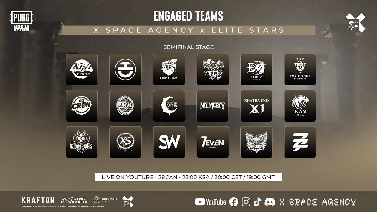 [EN]PUBG MOBILE | X SPACE AGENCY ELITE STARS SEMIFINALS #customroom #pubgmobile #pubgtournament