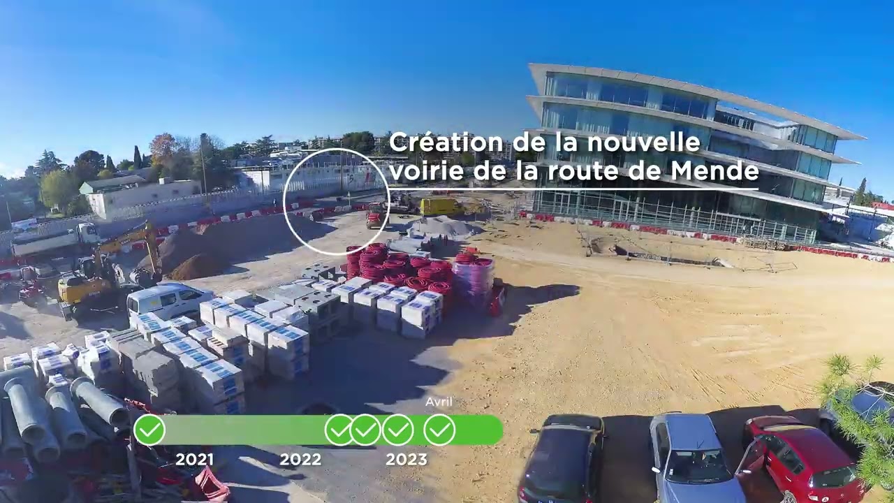 Ligne 5 : revivez la métamorphose de la place de la Voie Domitienne