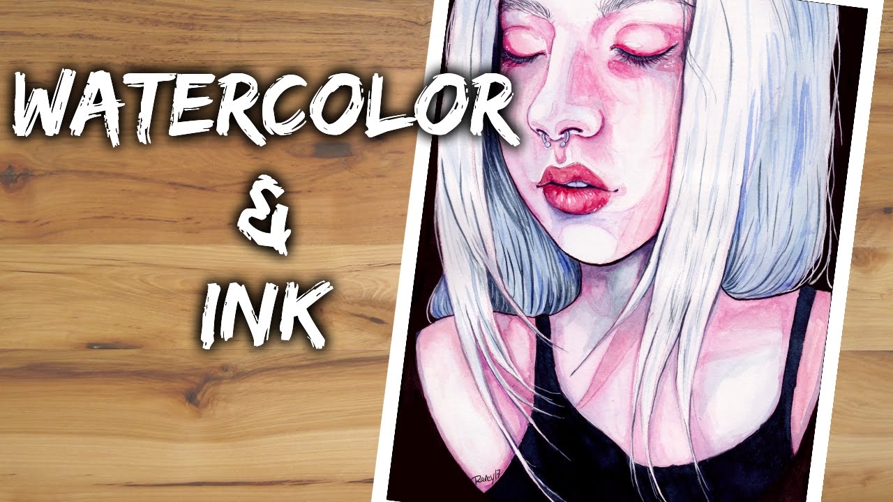 Watercolor and Ink Sketchbook painting process #3
