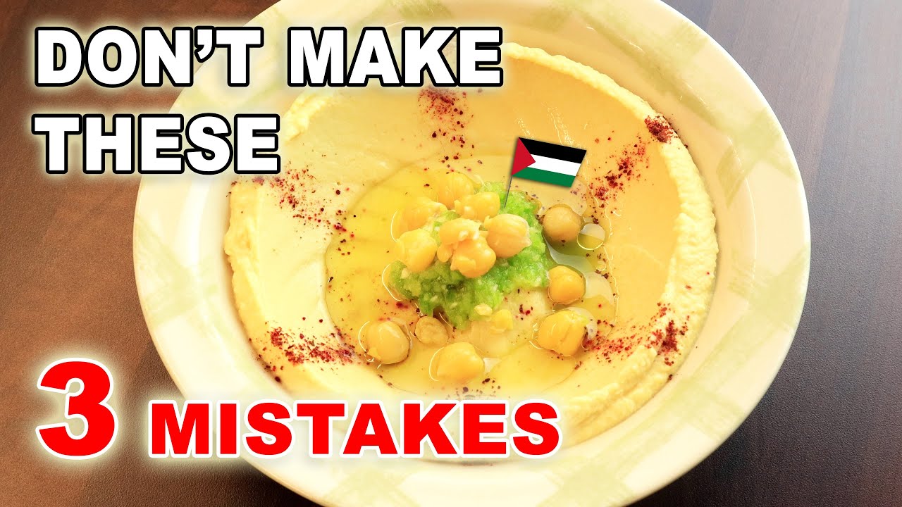 Smooth Hummus Recipe - Top 3 mistakes