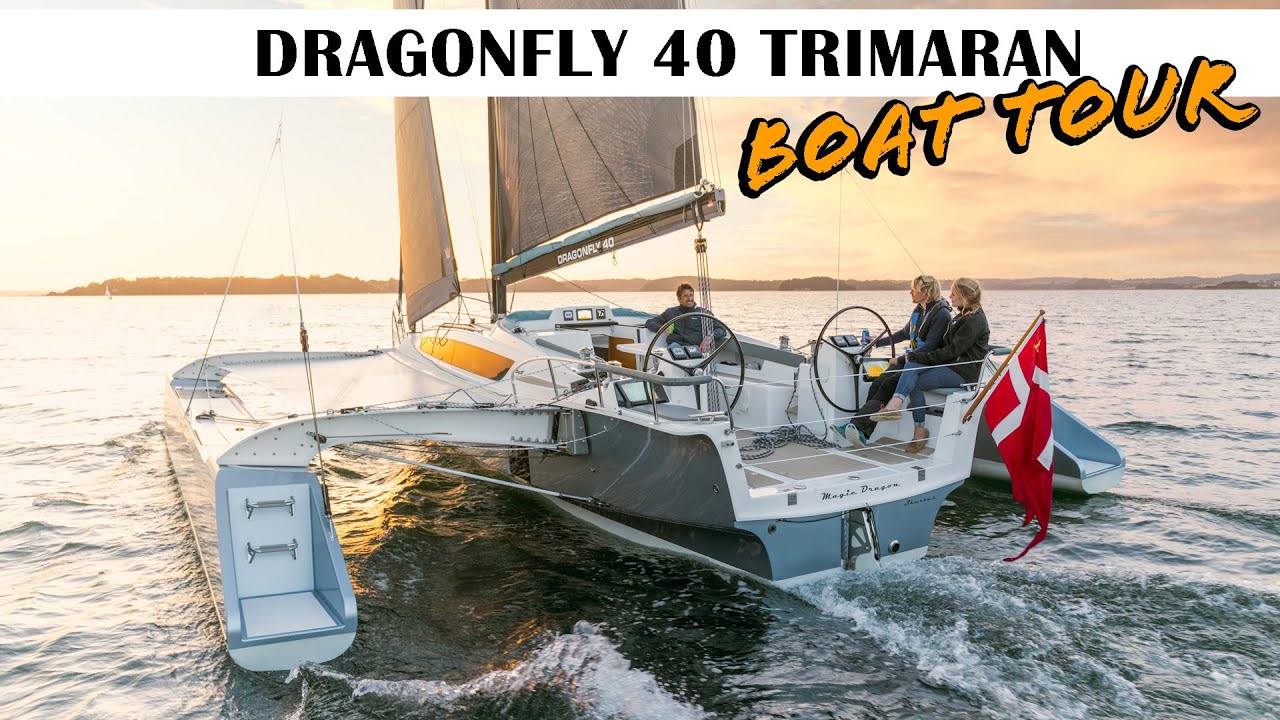 Дебютный тур по Великобритании на тримаране Dragonfly 40! Выставка лодок в Саутгемптоне