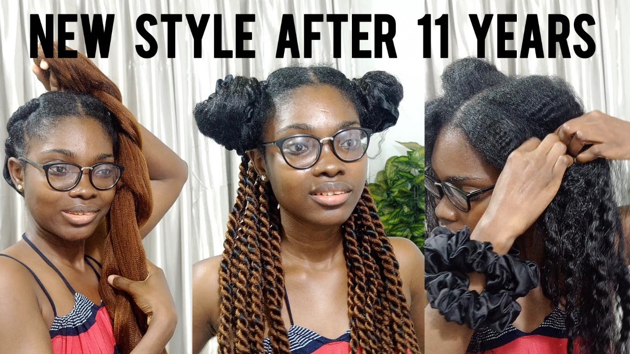 NEW PROTECTIVE STYLE AFTER 11 YEARS // PROTECTIVE STYLE FOR HAIR GROWTH 