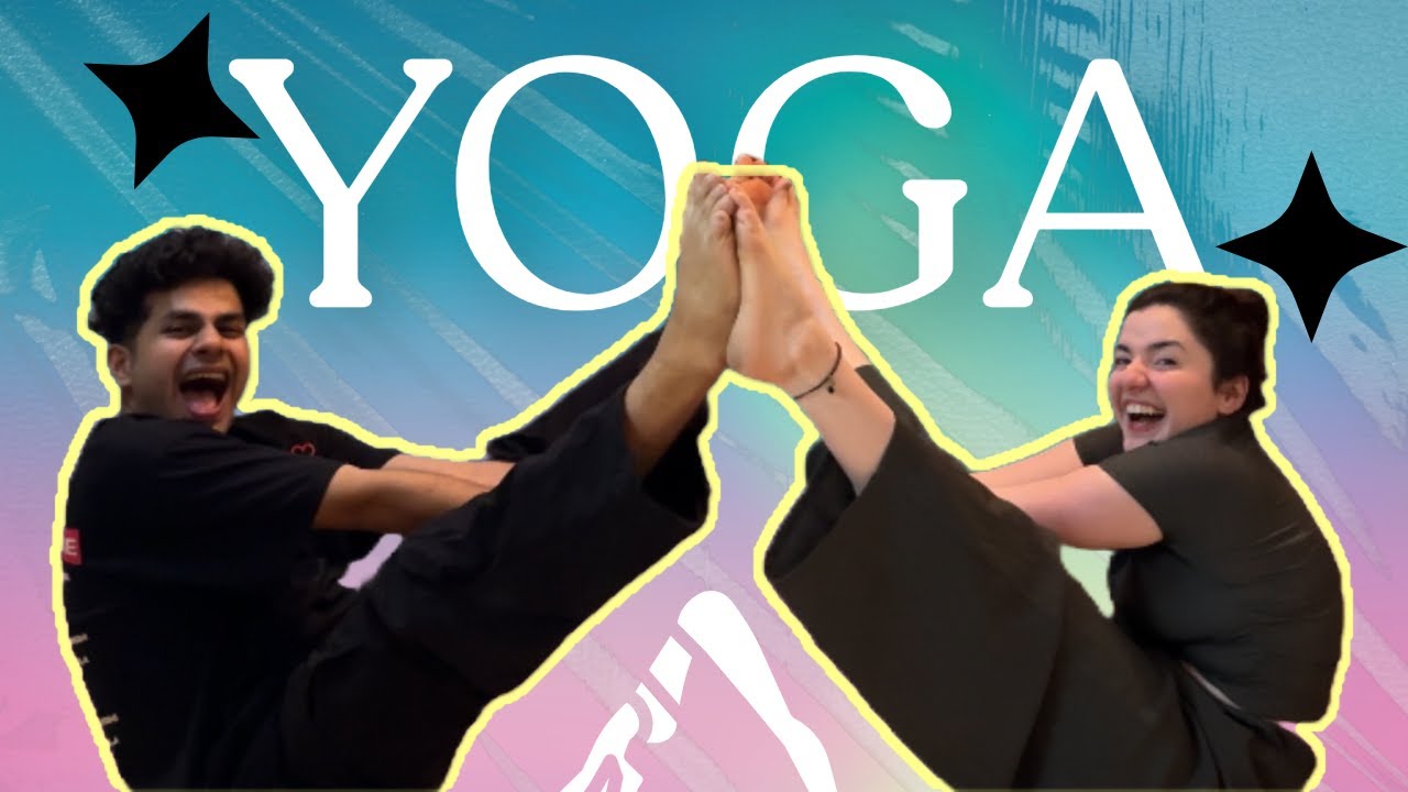 COUPLE YOGA POSES TOGETHER🧘🏻‍♀️ | Jiggar & Aastha