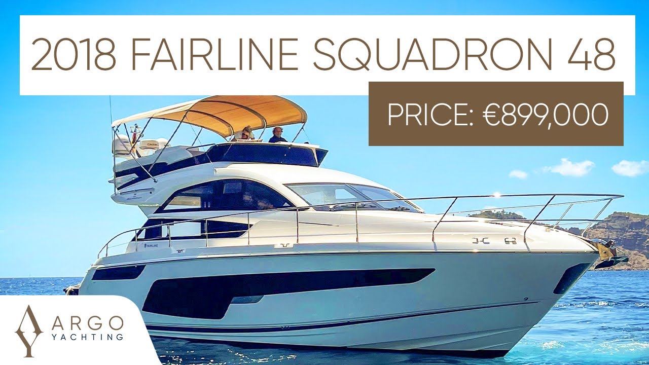2018 Fairline Squadron 48 'Julia M' | Yacht Tour | FOR SALE Now in Ibiza
