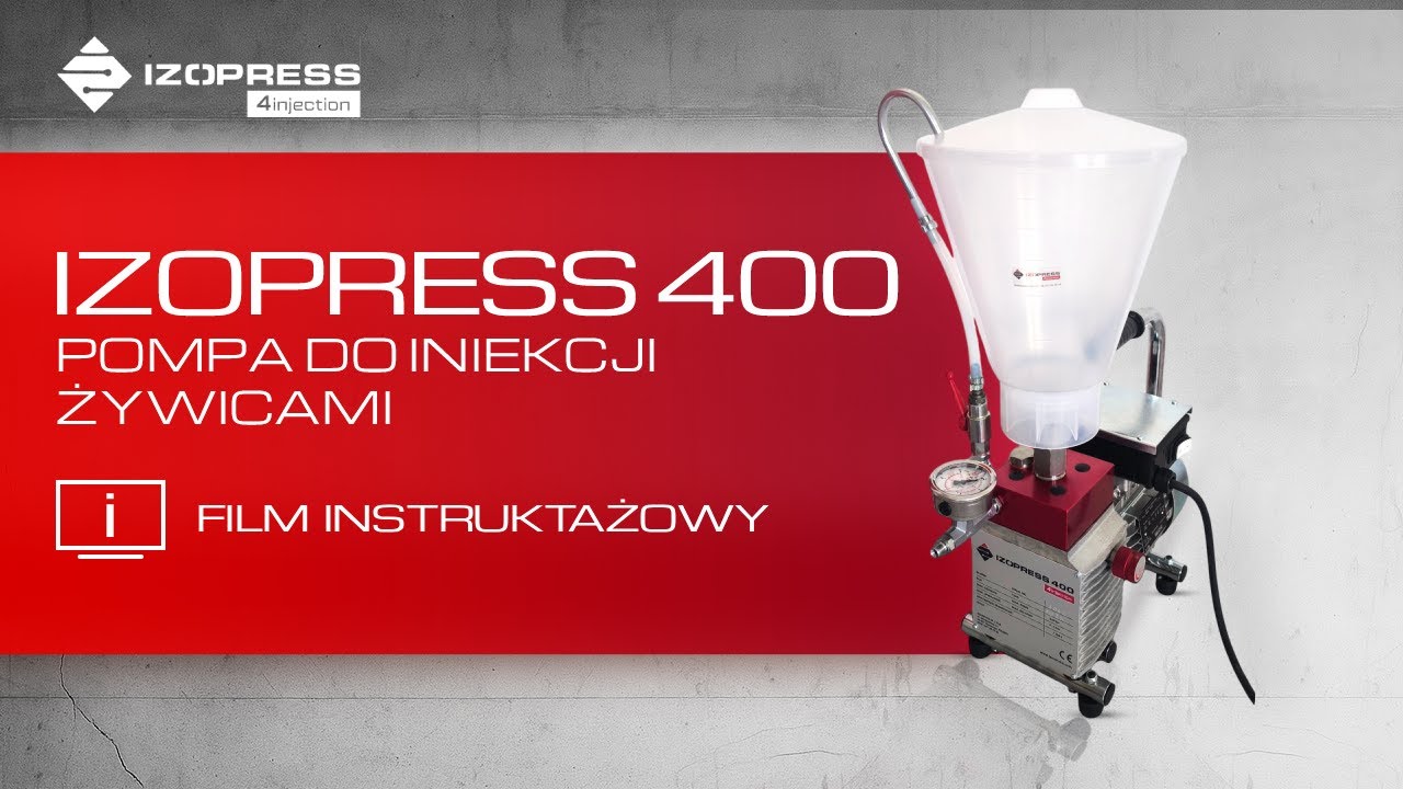 IZOPRESS 400 najpopularniejsza pompa do iniekcji żywicami
