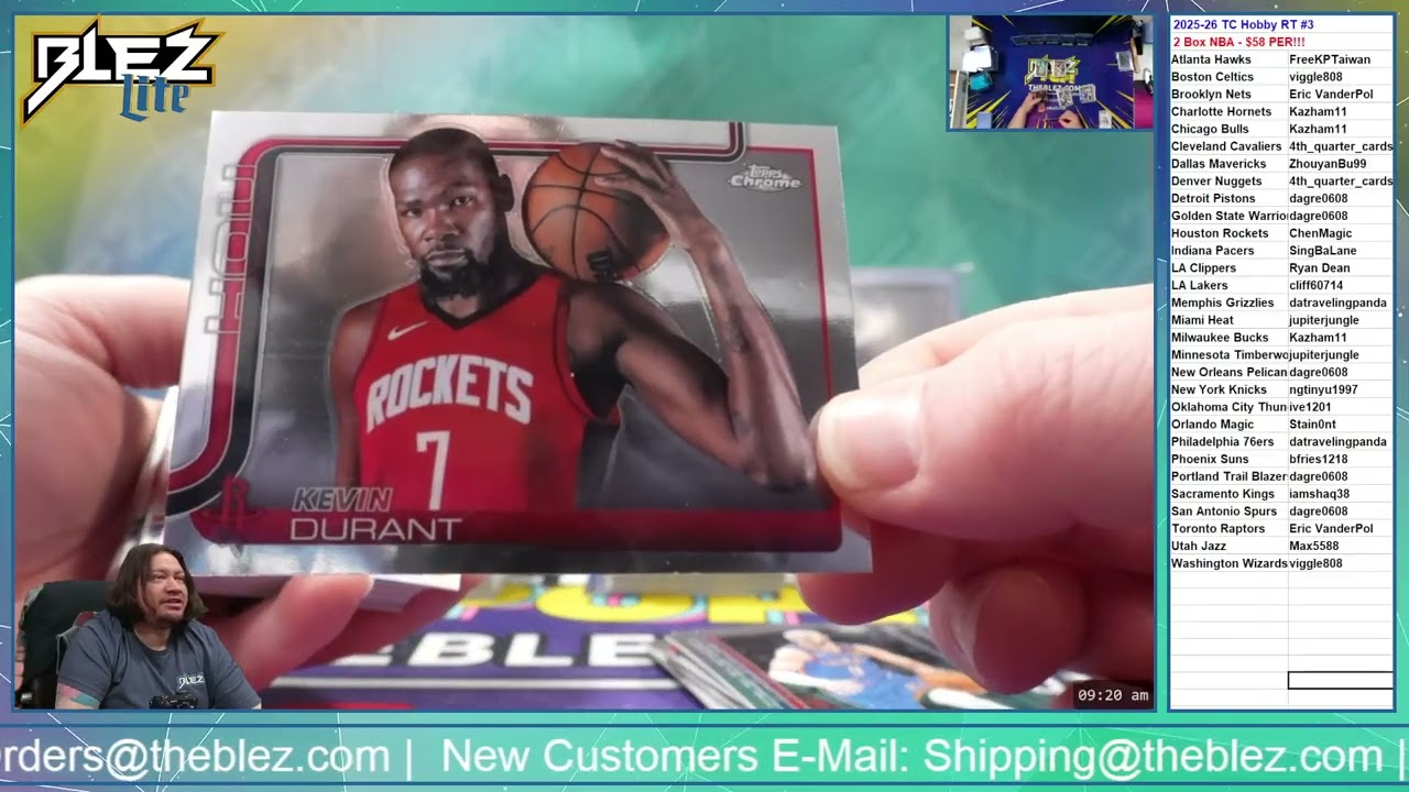 2025-26 Topps Chrome Hobby NBA 2 Box Break #3 Random Team