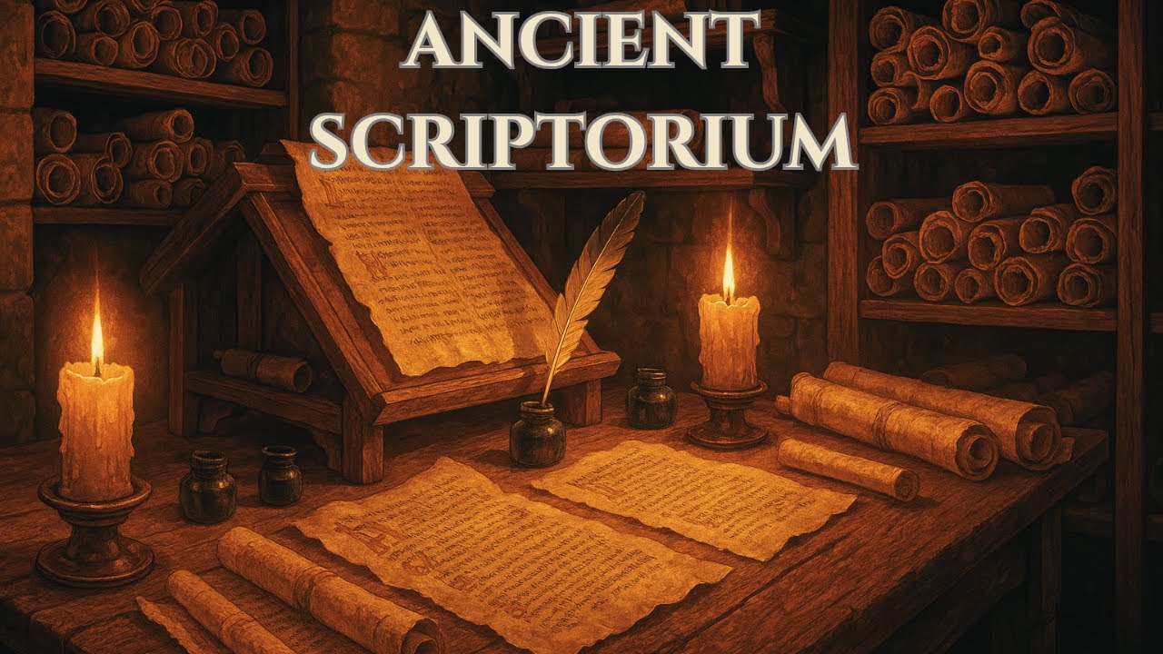 Ancient Scriptorium Music for Studying • 2 Hours Medieval Focus & Concentration 📜