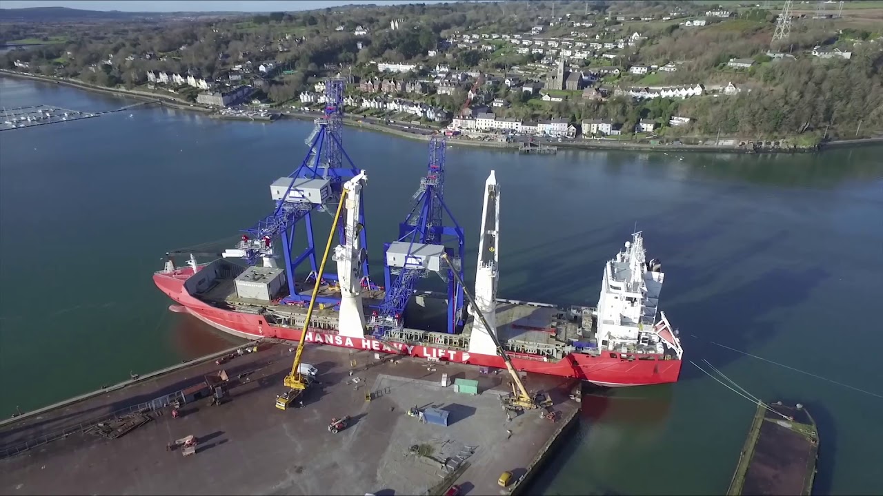 HHL Lagos - Shipment of two fully assembled Liebherr cranes from Ireland to the UK